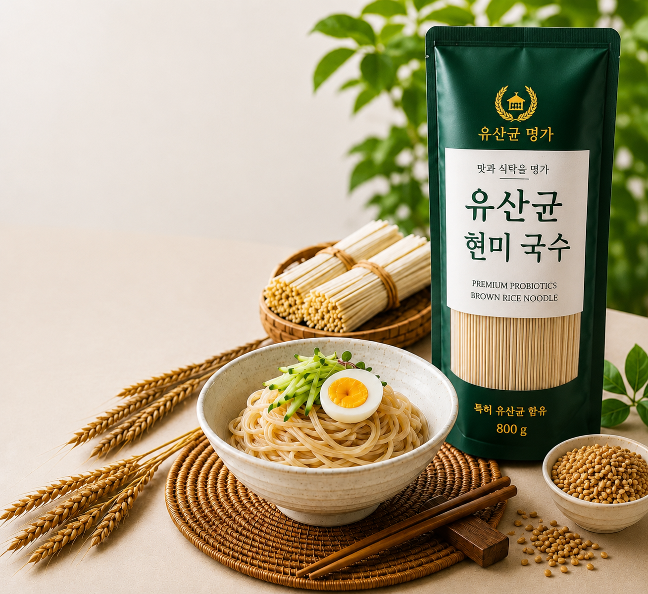 유산균 현미국수 제품 사진